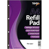 Feint Ruled 4 Hole Refill Pad 80gsm - Geometry box