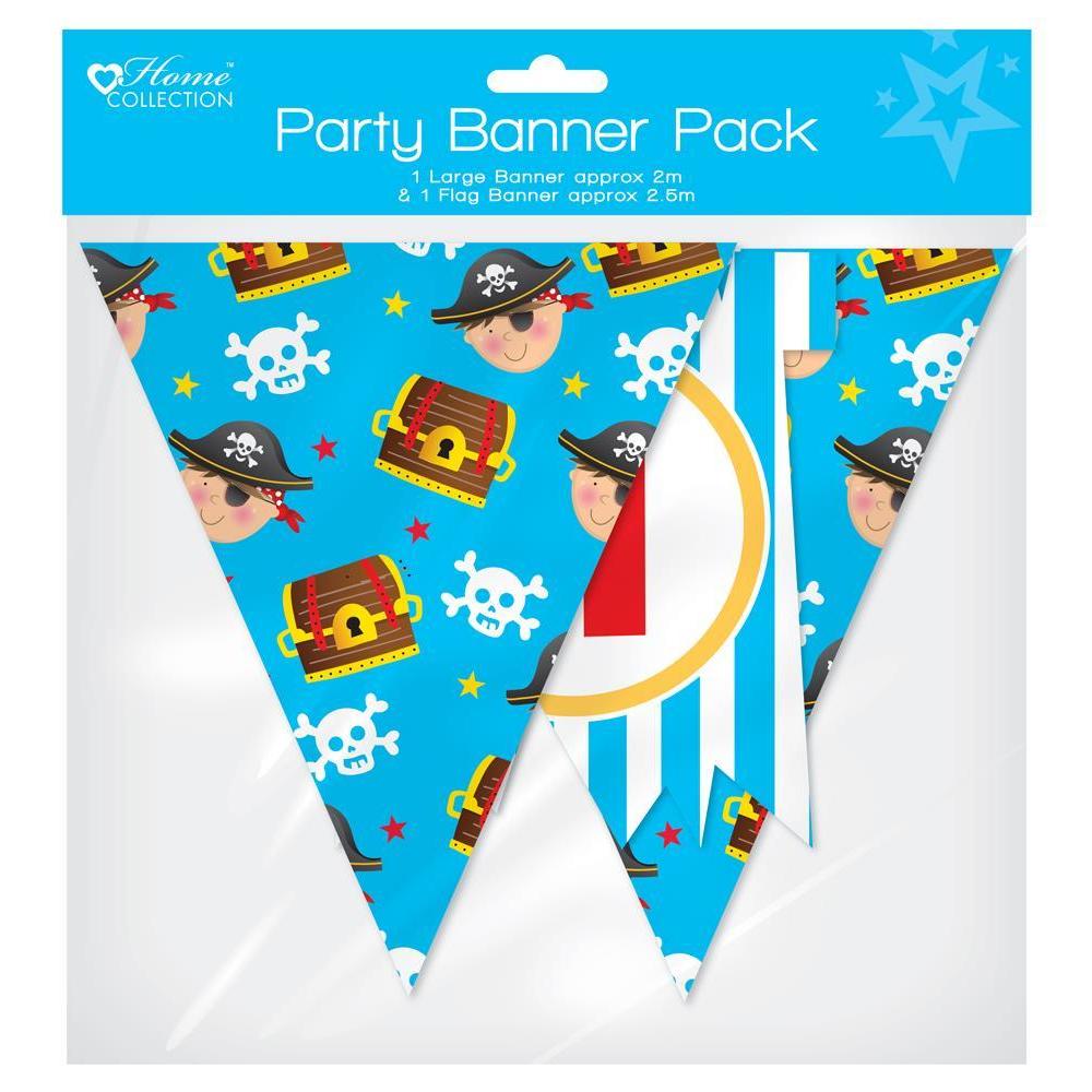 Pirate Design Banner and Flag Banner Pack - Pirate Party – Geometrybox ...