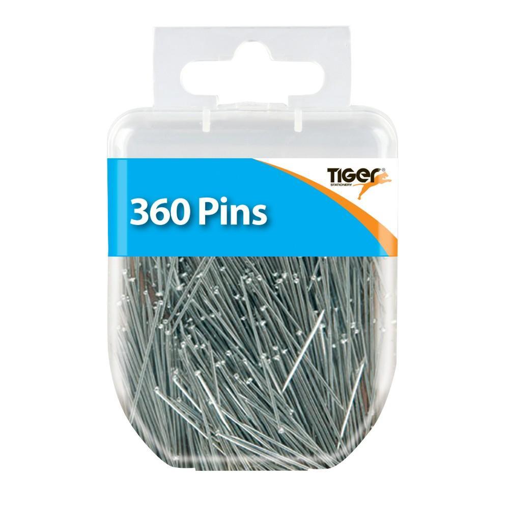 Pack of 360 Silver Pins - Geometry box